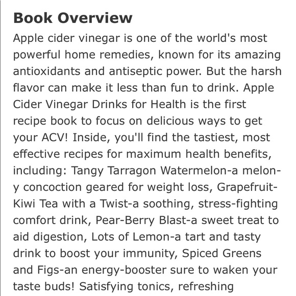 Apple Cider Vinegar Drinks for Health: 100 Teas, Seltzers, Smoothies, and Drinks - Picture 4 of 16